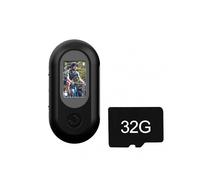 (Black 32G TF card) Mini Clip HD Actions Camera With/Without Screen Multifunctional Anti-shake Video Camera for Rock Climbing