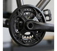 Black ABS Chainring Guard 48T 5 Holes 2-Pack | Replaces worn parts, prevents chain scratches, 5-hole design, fits 48T cranksets, black finish