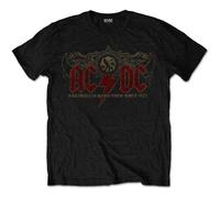 Black AC/DC Oz Rock con licencia Camiseta hombre