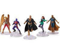Black Adam Playset Caja 5 Figura 6cm Justice Society Héroes Dc Spin Master