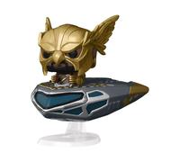 Black Adam Pop Rides Super Deluxe Vinile Figura Hawkman In Cruiser 15 Cm Funko