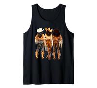 Black African American Cowgirl Western Country Texas Rodeo Camiseta sin Mangas