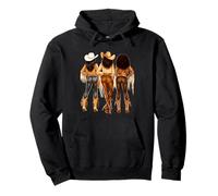 Black African American Cowgirl Western Country Texas Rodeo Sudadera con Capucha