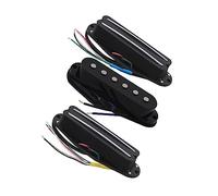 Black Alnico 5 SSS Pickup Set Hot Rails/Single Coil Pickups Para Guitarra Eléctrica Piezas de Guitarra Eléctrica