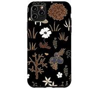 Black and Brown Cottagecore Mushroom Fall Nature Moss Carcasa para iPhone 11 Pro MAX