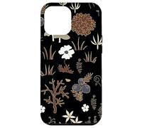 Black and Brown Cottagecore Mushroom Fall Nature Moss Carcasa para iPhone 12 Pro MAX