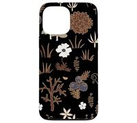 Black and Brown Cottagecore Mushroom Fall Nature Moss Carcasa para iPhone 13 Pro MAX