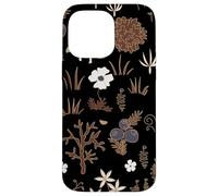 Black and Brown Cottagecore Mushroom Fall Nature Moss Carcasa para iPhone 14 Pro MAX