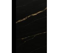 Black and Gold Marble Wide Ruled Paperback Notebook - Pocket (4”x6” A6) | StoneForm Series for School, Work, or Journaling: Ideal for Everyday Notes, Travel, and Creativity