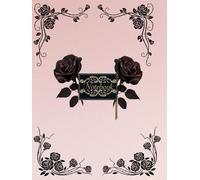 Black and Red Rose Notebook for Women