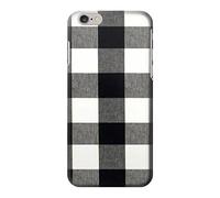 Black and White Buffalo Check Pattern Funda Carcasa Case para iPhone 6 Plus iPhone 6s Plus