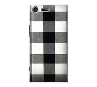Black and White Buffalo Check Pattern Funda Carcasa Case para Sony Xperia XZ Premium
