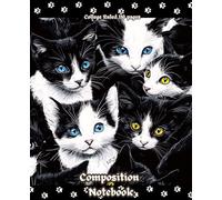 Black and White Cats Cover Composition Notebook: Cute Kittens Cover for 110 College Ruled Pages For Schools, Colleges, Universities,Office, Work,Home