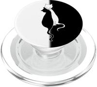 Black And White Cats Yin Yang Design Animal Love PopSockets PopGrip para MagSafe