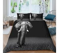 Black and White Funda Edredon Microfibra Juego de Ropa de Cama de 3 Piezas Impresión 3D Cierre de Black and Blanco Funda de Edredón Funda de Almohada a Juego Suave for Ancianos Super King（260x220cm）