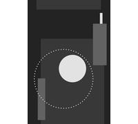 Black and White Notebook - Minimalist Abstract Design: Black & White Graphic Journal | Matte Cover | 60 Lined Pages | Modern Stationery