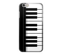 Black and White Piano Keyboard Funda Carcasa Case para iPhone 6 6S