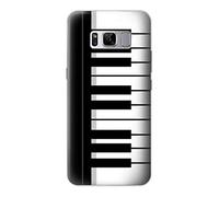 Black and White Piano Keyboard Funda Carcasa Case para Samsung Galaxy S8