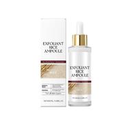 Black and White Rice Exfoliant,Soft Rice Exfoliating Face and Body White Peeling Ampoule for Face All Skin (1pcs-White)