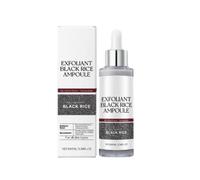 Black and White Rice Exfoliant,Soft Rice Exfoliating Face and Body White Peeling Ampoule for Face All Skin (1pcs-Black)