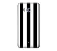 Black and White Vertical Stripes Funda Carcasa Case para HTC U11