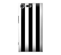 Black and White Vertical Stripes Funda Carcasa Case para Sony Xperia XZ Premium