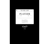 Black and White Weekly Planner Notebook: to do list 6" x 9" 120 pages
