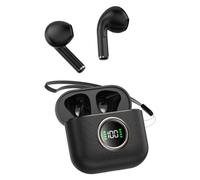(Black)Auriculares deportivos Bluetooth con control táctil de rango para suministros de escucha activa