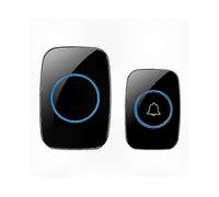 (Black Australian Regulations) Wireless Home Doorbell with 60 Ringtones Compatible with British, American, and Australian Standards - No Brand Logo