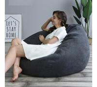 (black B)Brand New Extra Large Bean Bag Chairs Couch Sofa Cover Indoor Lazy Lounger For Adults Kids Hotsale!