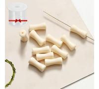 Black Bamboo Beads, 2026 New Black Transparent 12mm Bamboo Joint Plastic Craft Beads, Natural Blacks Agate Stone Bamboos Shape Gem Bead for Jewelry Making DIY Bracelet Necklace (B,100pcs)