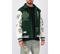 Black Bananas Bb X Dh Varsity Jacket Green Talla: S | Chaquetas Finas Outlet | Hombre | Verde