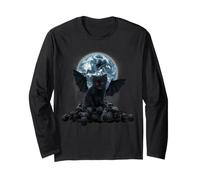Black Bat Cat Vampurr Vamp In Moon Funny Cats Lover Manga Larga