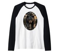 Black Bear Mountain Wilderness Wildlife, Amante de los Osos Camiseta Manga Raglan