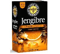 Black Bee Caramelos de Jengibre con Própolis y Vitamina C, Sabor Naranja, Sin azúcar, 18 caramelos