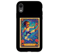 Black Belt Tarot Card Chica Afroamericana Taekowndo Karate Carcasa para iPhone XR