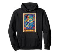 Black Belt Tarot Card Chica Afroamericana Taekowndo Karate Sudadera con Capucha