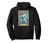 Black Belt Tarot Carta Artes Marciales Chicas Taekowndo Karate Sudadera con Capucha
