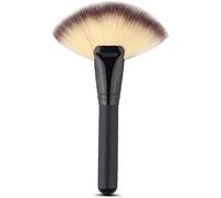 Black Big Big Fan Top Brush Herramientas de maquillaje Abanico Face Brush ConConcealer Powder Blush Nose Wipe Brush Herramienta de maquillaje y otros accesorios Cepillos faciales