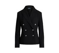 Black Blazer corto cruzado de lana elástica 36