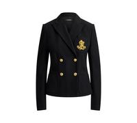 Black Blazer de piqué con doble botonadura 38