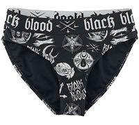 Black Blood by Gothicana Mujer Braguita de Bikini Negro XL