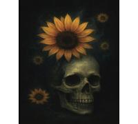 Black & Bloom: A Grunge Sunflower Journal: Lined Pages for Writing, Reflection, and Witchy Vibes