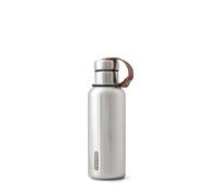 BLACK + BLUM Botella aislada | Negro | 500 ml | Botella de acero inoxidable con aislamiento al vacío | Caliente hasta 12h y 24h frío | 100% a prueba de fugas | Diseño retro moderno | Sin BPA | Termo