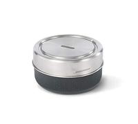 BLACK + BLUM Bowl | Fiambrera a prueba de fugas para preparación de comidas, vidrio, acero inoxidable, polipropileno con fibra de madera y silicona, pizarra, 750 ml