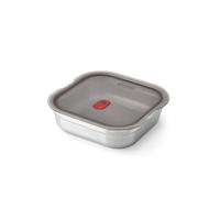 BLACK + BLUM Lonchera - Recipientes de preparación de comidas reutilizables para picnic y campamento - Caja de almacenamiento de alimentos de acero inoxidable para microondas con tapa a prueba de