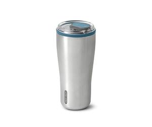 BLACK + BLUM - Vaso aislado de acero inoxidable 18/8 con aislamiento al vacío con tapa a prueba de fugas, mantiene el calor durante 6 horas, frío durante 8 horas, océano, 600 ml