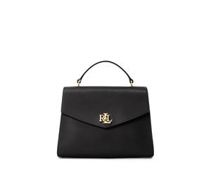 Black Bolso satchel Farrah mediano de piel TALLA ÚNICA