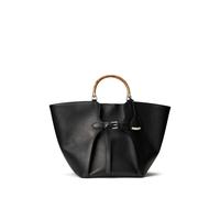 Black Bolso tote Ralph Lauren grande de piel TALLA ÚNICA