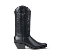 Black Bota de cowboy Chilton de piel vachetta EU 40